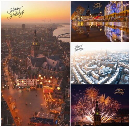 Nijmeegse Kerstkaarten 2025, Set van 4 kaarten